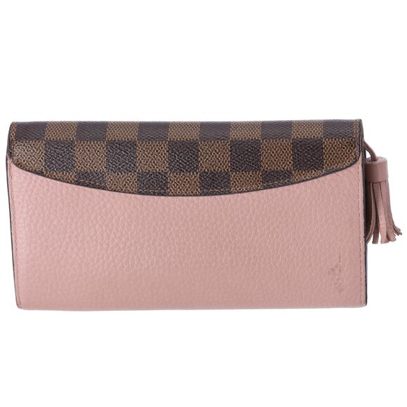 Louis Vuitton Croisette Damier Ebene Long Wallet N60215 Magnolia Pink - Picture 2 of 6